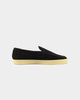 Saint Morta Hemisphere Suede Slip On Loafer Black/Gum