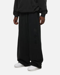 Saint Morta Distressed Baggy Sweatpants Black Wash