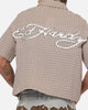 Ed Hardy Vandal Button Up Shirt Brown Check