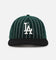 New Era Los Angeles Dodgers 9FIFTY Retro Melton Pinstripe Strapback Dark Green/Black