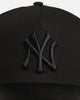 New Era New York Yankees 'Canvas Leather' 9FORTY A-Frame Snapback Black