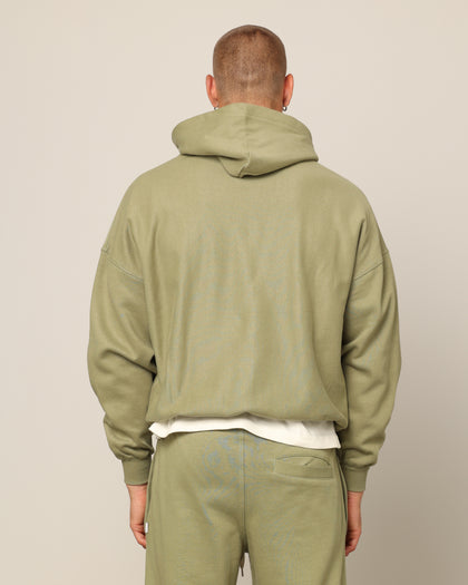 Carré Blanc Oversized Hoodie Military