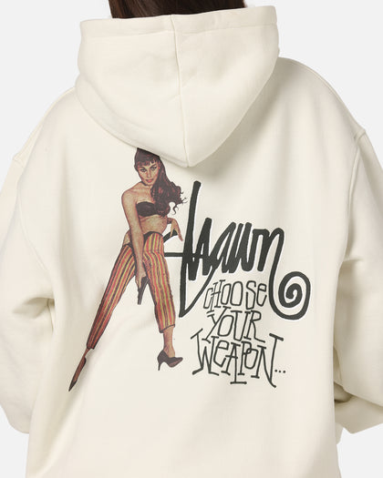 S Double Choose Your Weapon Hoodie Washed White