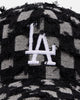 New Era Los Angeles Dodgers 'Frayed Checkerboard' 9FORTY A-Frame Snapback Black/Grey
