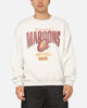 Mitchell & Ness Queensland Maroon Graphic Crewneck Sweater Silver Marle