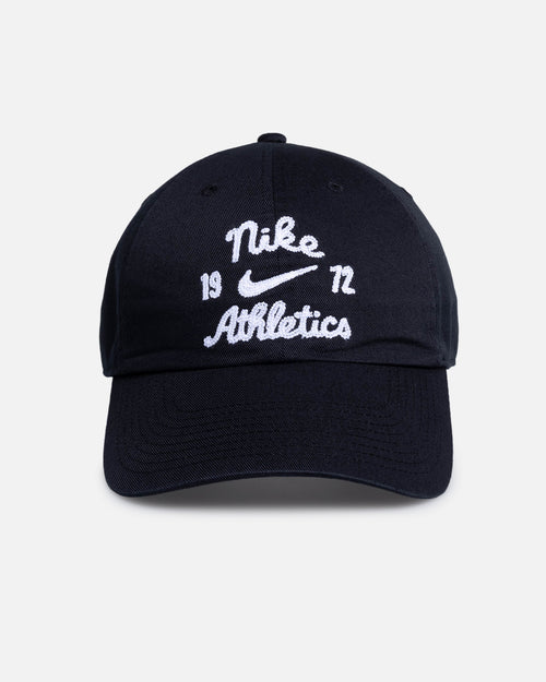Nike Club Unstructured Strapback Cap Black/Black/White