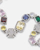 Saint Morta Iced Candy Chain Multi/Iced White Gold