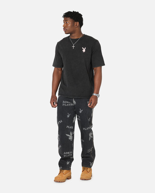 Playboy Mess Denim Jeans Washed Black