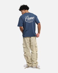 Carre Script T-Shirt Navy