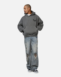 Saint Morta Black Doves Premium Hoodie Washed Charcoal
