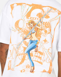 73Studio X One Piece Nami Vintage T-Shirt White