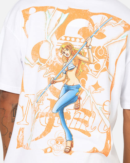 73Studio X One Piece Nami Vintage T-Shirt White