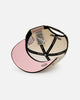 Mitchell & Ness Houston Astros 'Pink Team Logo' Pro Pinch Snapback Off White