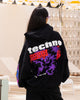 Loiter Live In Direct Vintage Hoodie Black