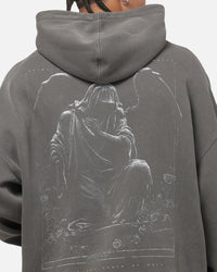 Saint Morta Divine Duty X Hoodie Washed Charcoal