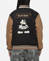 Carre x Disney M&F Varsity Jacket Washed Black