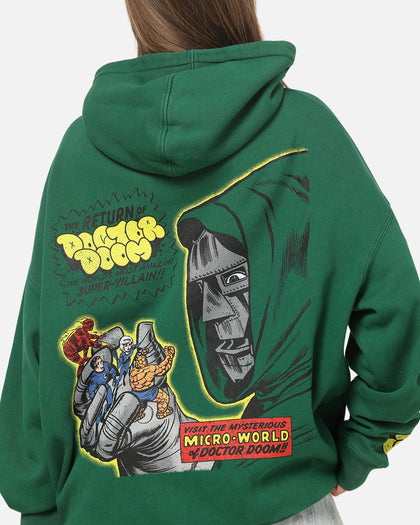 73Studio Marvel Fantastic Four Doctor Doom Villain Hoodie Forest Green