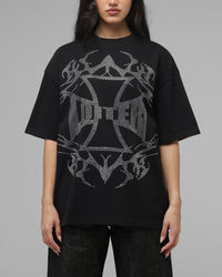 Loiter Cybercross T-Shirt Washed Black