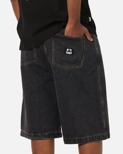 X-Large Baggy Bull Denim 91 Shorts Washed Black