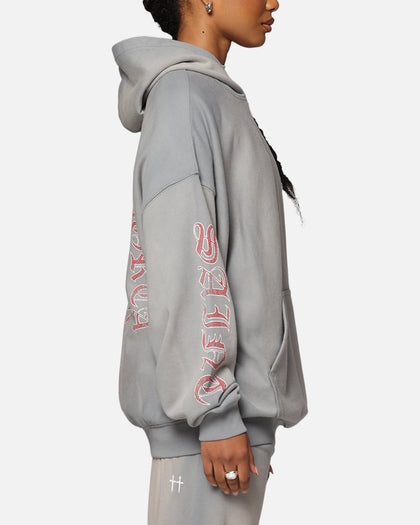 Saint Morta Hardcore Boxy Hoodie Sunfade Grey