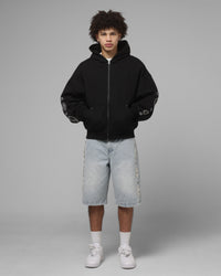 Loiter Rodeo Hybrid Zip Hoodie Black