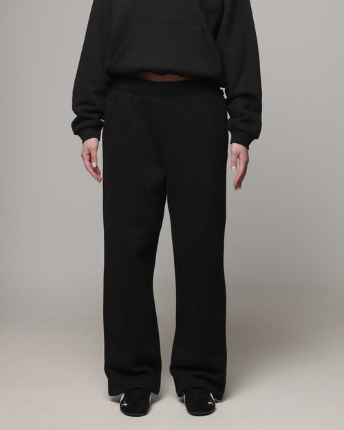 American Thrift Women's Straight Leg Trackpants Black