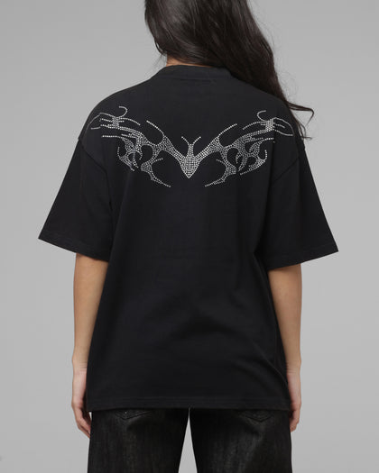 Loiter Cybercross T-Shirt Washed Black