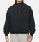 American Thrift Leisure Quarter Zip Mock Neck Sweater Washed Black