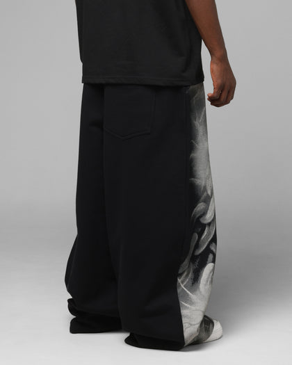 Loiter Airbrush Sweatpants Black