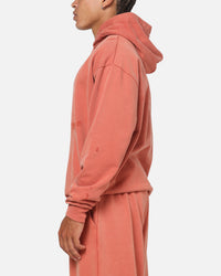 Saint Morta Apocalypse Boxy Hoodie Washed Burnt Orange