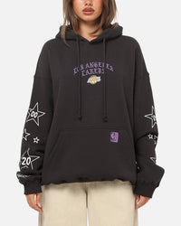 Mitchell & Ness Los Angeles Lakers Blackletter Champs Box Hoodie Washed Black