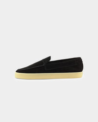 Saint Morta Hemisphere Suede Slip On Loafer Black/Gum