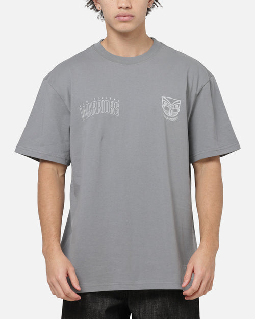 Bleacher Athletic New Zealand Warriors NRL Attrition Solid T-Shirt Grey