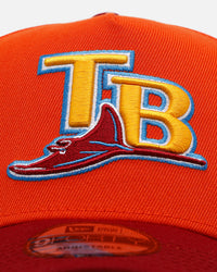 New Era Tampa Bay Rays 'Horizon' 9FORTY A-Frame Snapback Orange