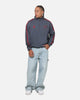 Carre Footie 1/4 Zip Crewneck Vintage Navy