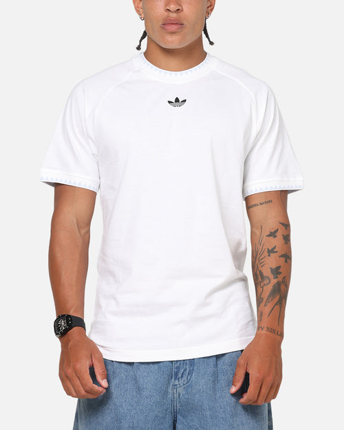 Adidas Chest Stripes Engineered T-Shirt White
