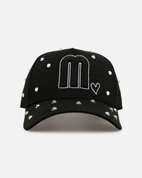 New Era Mexico National Baseball Team 'Black Satin Hearts' 9FORTY A-Frame Snapback Black