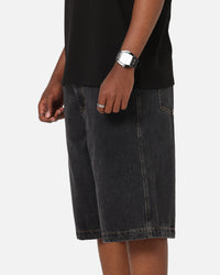 X-Large Baggy Bull Denim 91 Shorts Washed Black