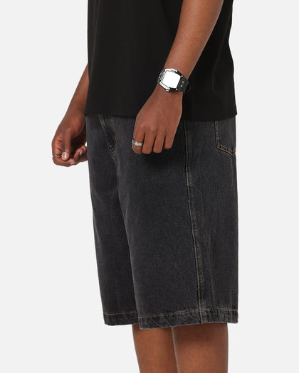 X-Large Baggy Bull Denim 91 Shorts Washed Black