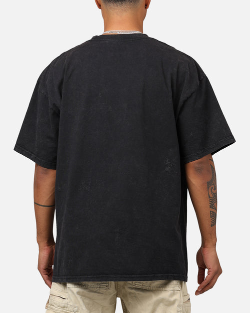 UFC By 73Studio Jon Jones Big Face T-Shirt Black Acidwash
