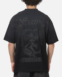 Saint Morta Spirits Boxy T-Shirt Washed Black