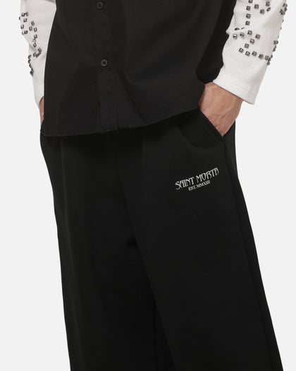 Saint Morta Marked Baggy Sweatpants Off Black