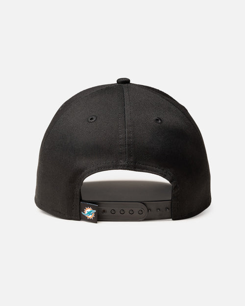 New Era Miami Dolphins 'Upside Down Logo' 9FORTY A-Frame Snapback Black/Official Team Color