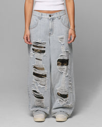 Loiter Collateral Distressed Jeans Denim Camo