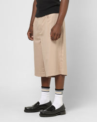 Carre Heritage Pleated Shorts Tan
