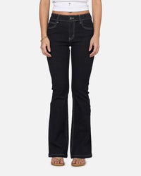 Ed Hardy Women's Stellar Bootcut Jeans Mid Blue