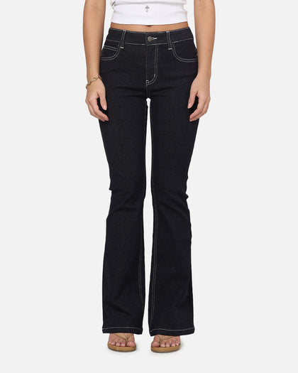 Ed Hardy Women's Stellar Bootcut Jeans Mid Blue