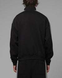 Loiter Hybrid Track Quarter Zip Black