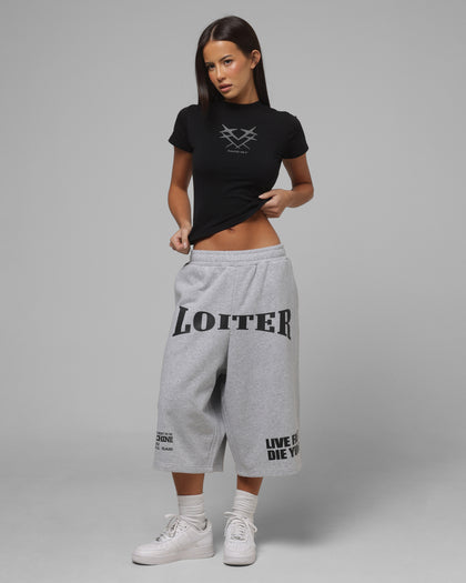 Loiter Women's Star Baby T-Shirt Black