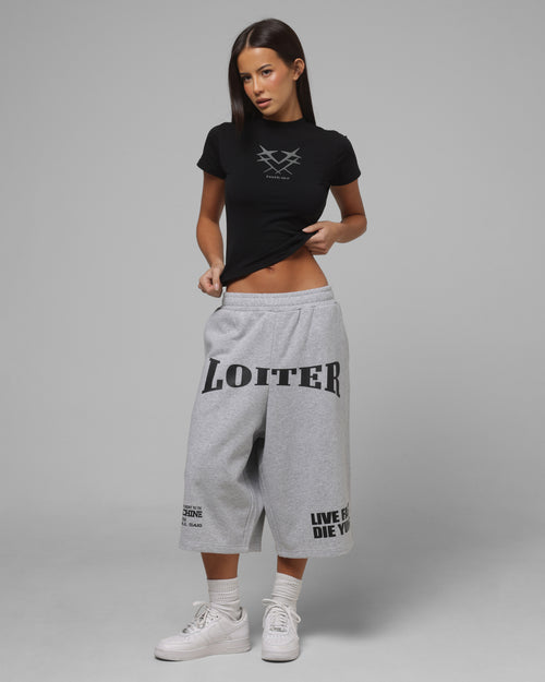 Loiter Women's Star Baby T-Shirt Black